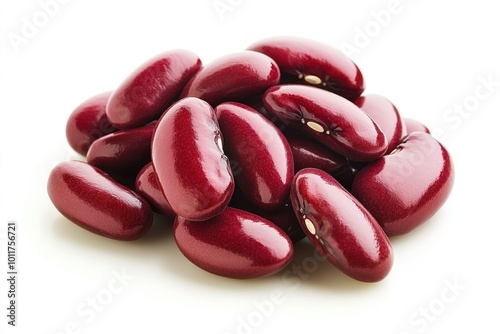 Vibrant Red Kidney Beans on Clean Surface