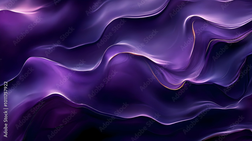 Obraz premium Abstract Purple and Gold Swirling Background