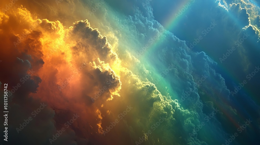 custom made wallpaper toronto digitalA colorful rainbow streak appears in the photo, like a light leak from the camera or a rainbow flare from the lens.