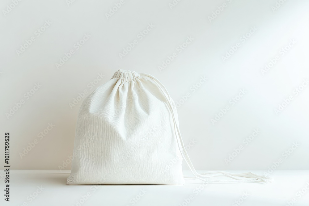 Simple White Drawstring Bag Perfect for Any Use Simple White Drawstring Bag Perfect for Any Use