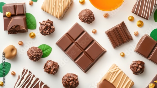 Creamy Chocolate and Caramel Treats Display