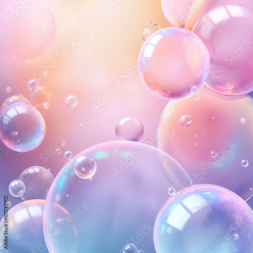 Soapy Bubbles Antistress Background