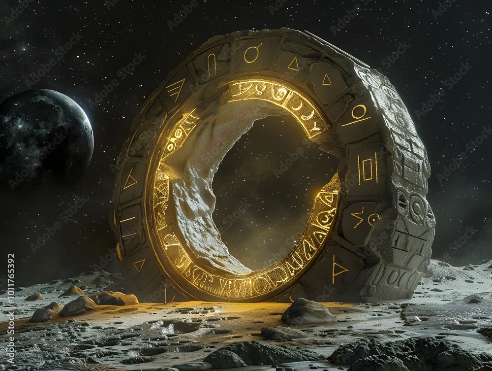 Lunar Temple A Mystical Sanctuary Carved into the Moon s Surface ...