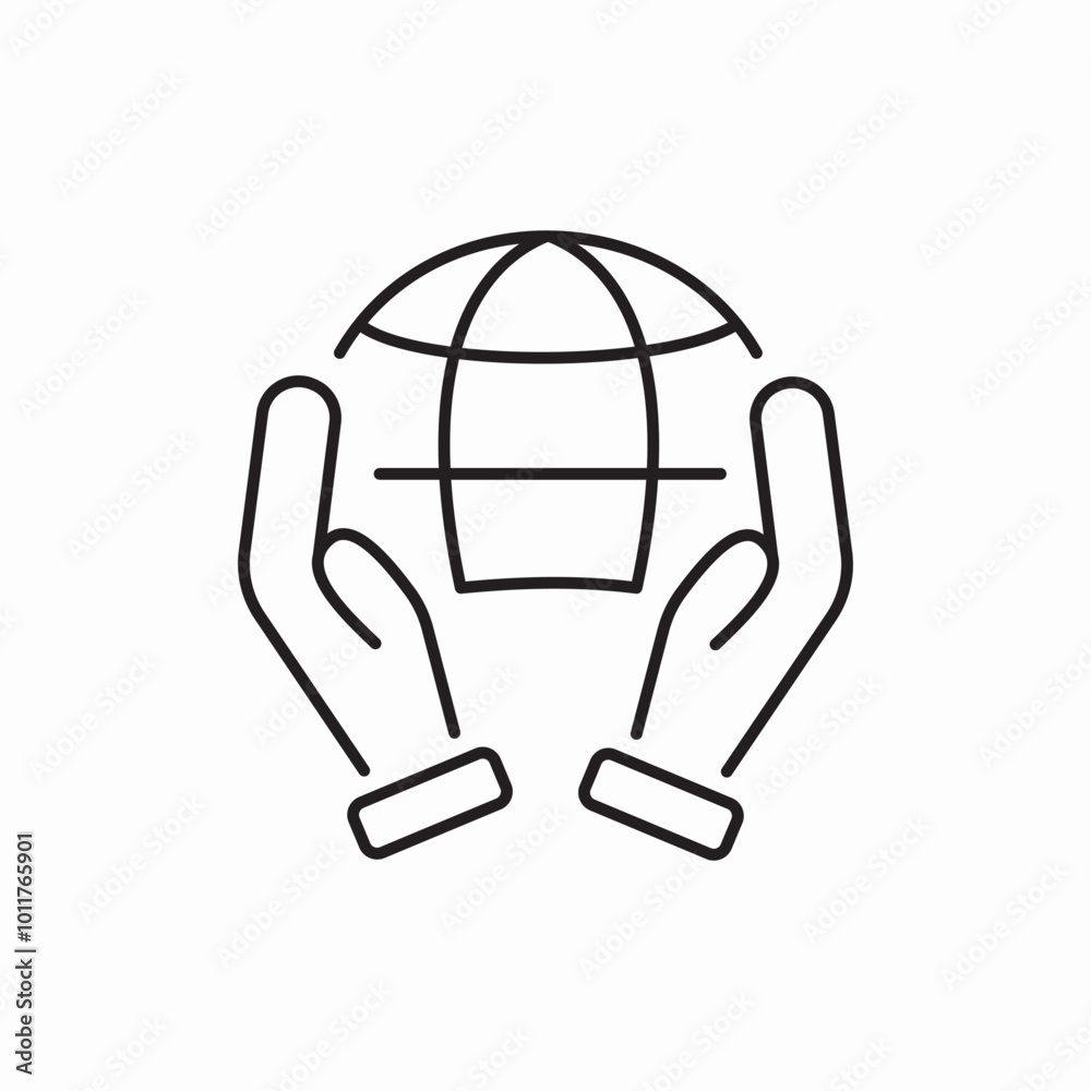 safety planet icon sign vector safety planet icon sign vector
