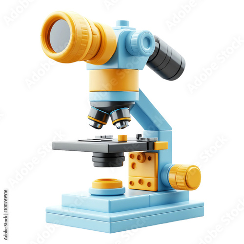 Colorful toy microscope for science education