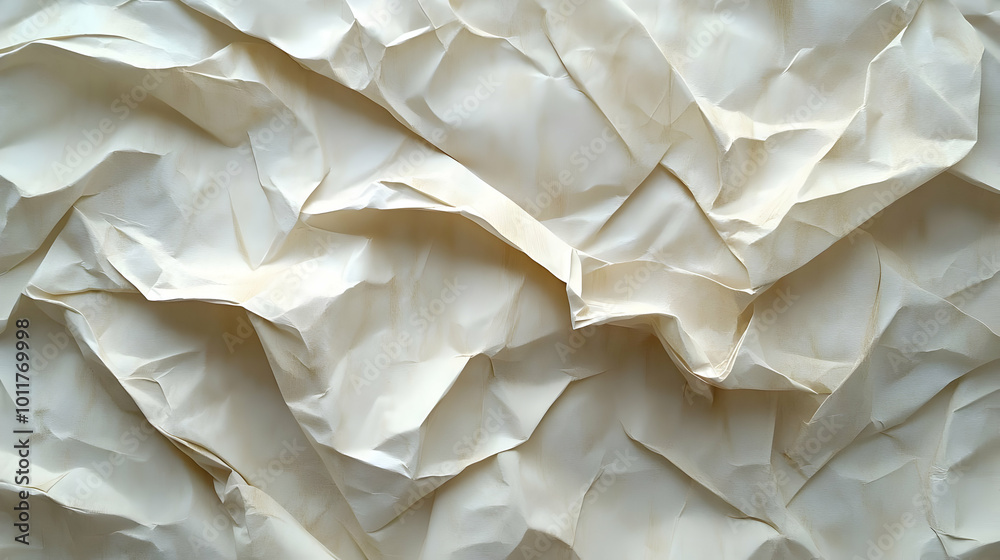 Obraz premium Abstract Wrinkled Paper Background - Close Up Texture
