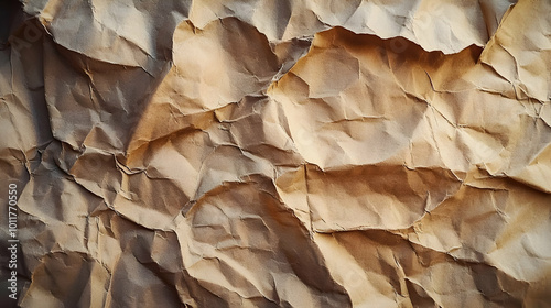 Wallpaper Mural Brown Crumpled Paper Texture Background Torontodigital.ca