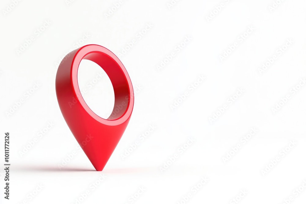 3D Cartoon Illustration of Red Geolocation Marker - Ideal for Maps, Navigation Icons, and Travel Designs 3D Cartoon Illustration of Red Geolocation Marker - Ideal for Maps, Navigation Icons, and Travel Designs