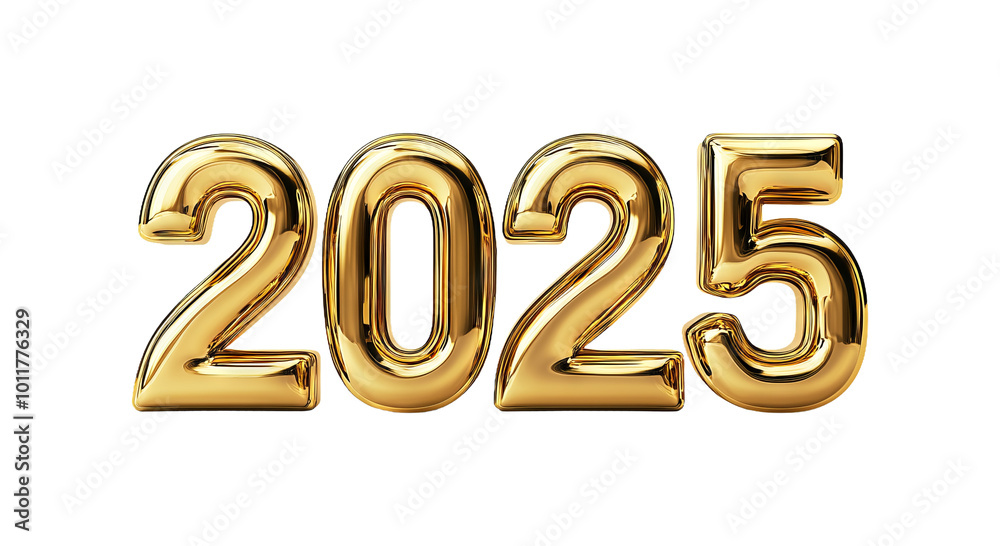 Golden 2025 Year Celebration Design Element Golden 2025 Year Celebration Design Element