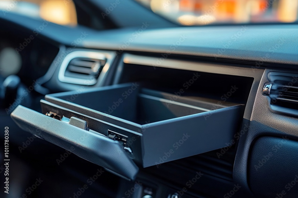 Open Car Glove Compartment Box, Generative AI Open Car Glove Compartment Box, Generative AI