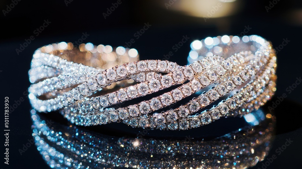 Elegant Diamond Bracelet with Sparkling Details Elegant Diamond Bracelet with Sparkling Details