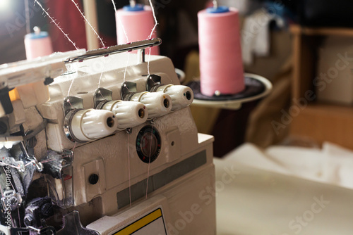 sewing machine in the workshop