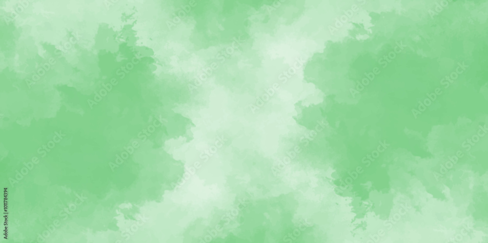 Fototapeta premium abstract material textured background with space. green watercolor background. Elegant light green background with mottled vintage texture in old fancy background design. 