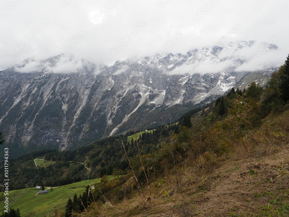 Romantic road in German Alps Romantic road in German Alps