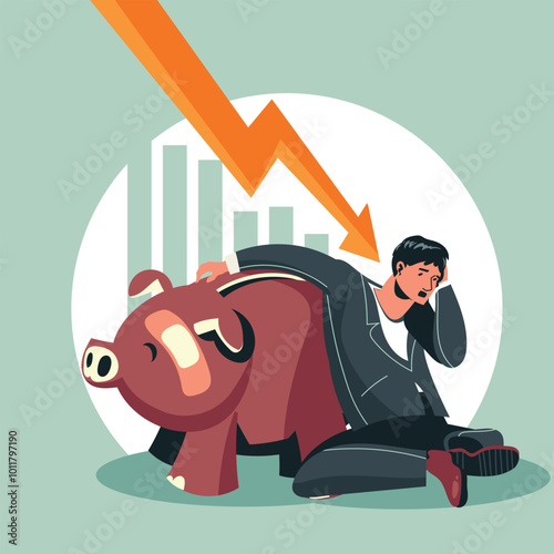 A businessman ran out of funds in his piggy bank to sustain the company against inflationary pressure or face bankruptcy