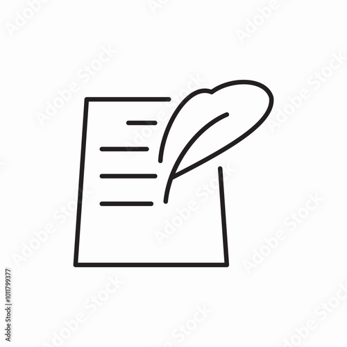 write page with  icon sign vector