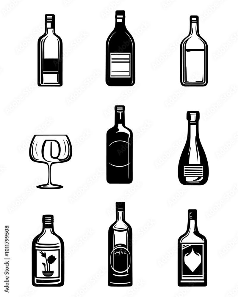 Set Beer bootles logo vector illustration. Emblem design for bar, club and grill. Octoberfest
Set Beer bootles logo vector illustration. Emblem design for bar, club and grill. Octoberfest