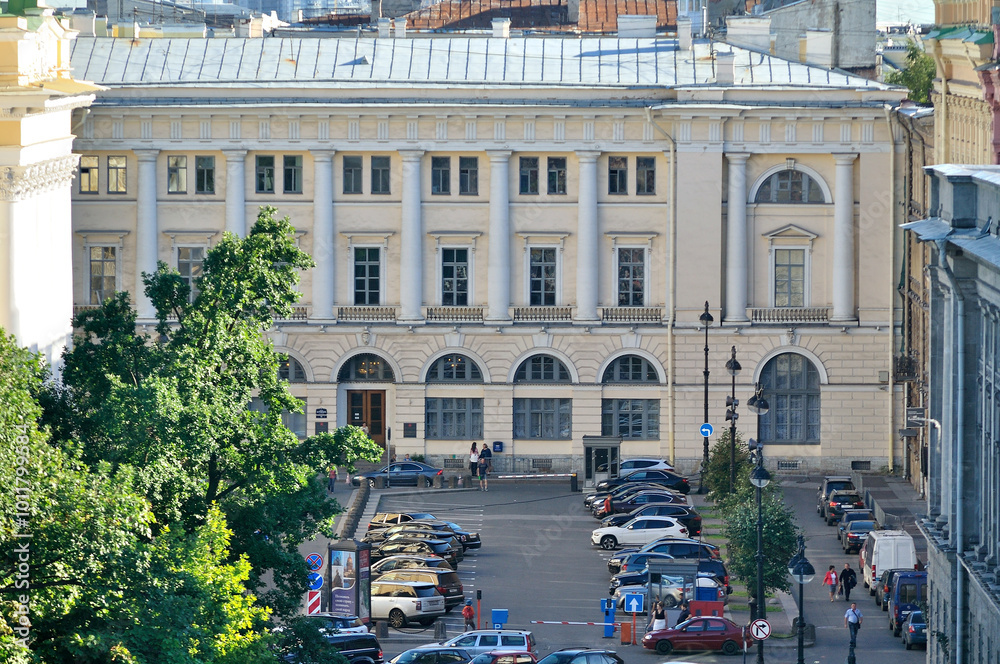 Naklejka premium Saint Petersburg, Russia. Housing Committee of St. Petersburg Government in Saint Petersburg, Russia