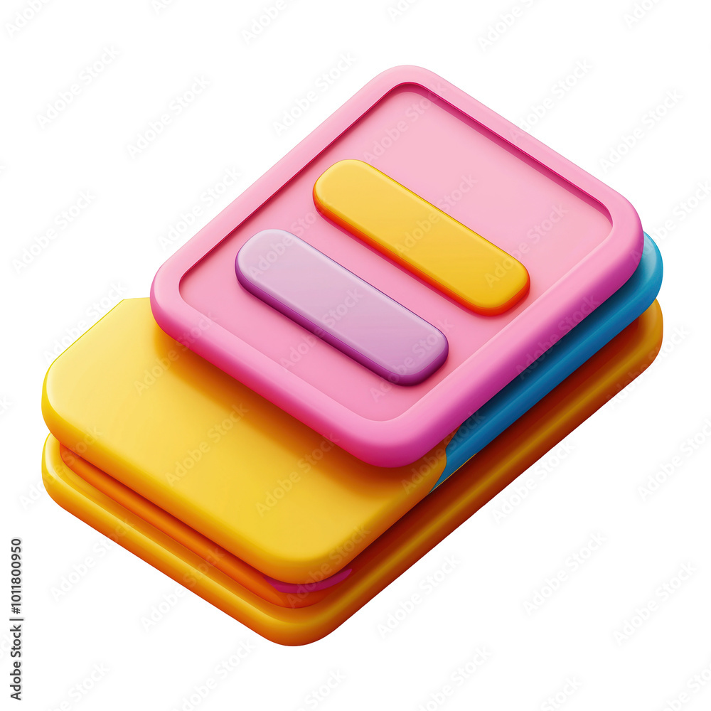 player card icon 3D style sleek and modern isolated on white and transparent background player card icon 3D style sleek and modern isolated on white and transparent background