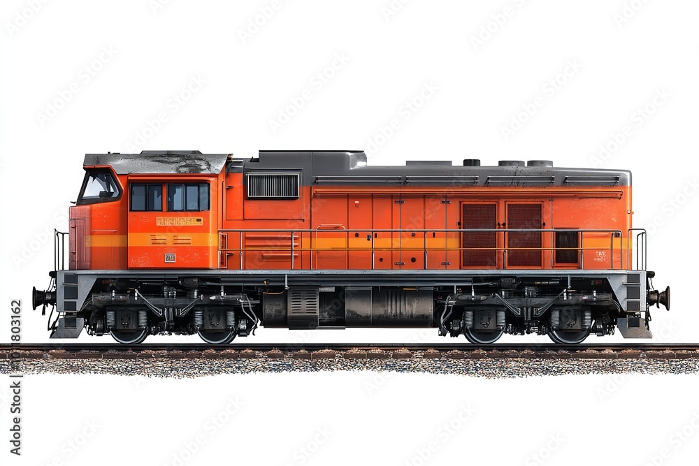 locomotive isolation for vehicle trains on a white backdrop. Generative Ai locomotive isolation for vehicle trains on a white backdrop. Generative Ai