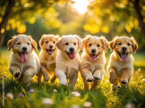 Adorable and Playful Puppy Pictures Capturing the Joy and Innocence of Young Canines in Nature