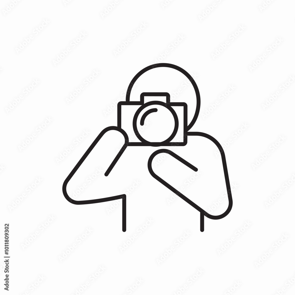 photographer man icon sign vector