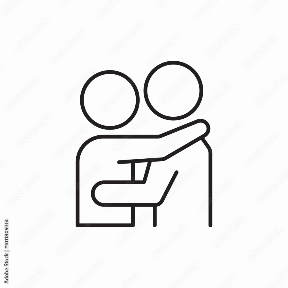 people hug icon sign vector people hug icon sign vector