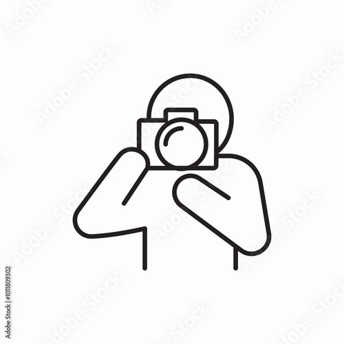 photographer man icon sign vector