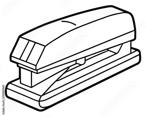 Stapler vector line art