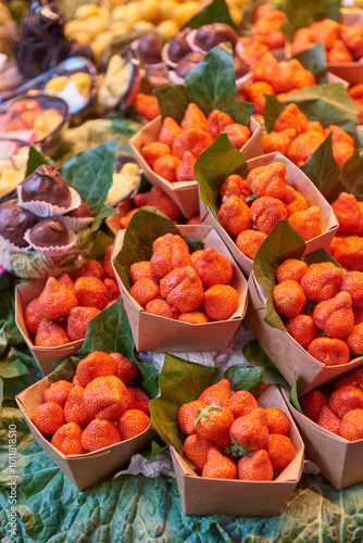food market in Barcelona, spain