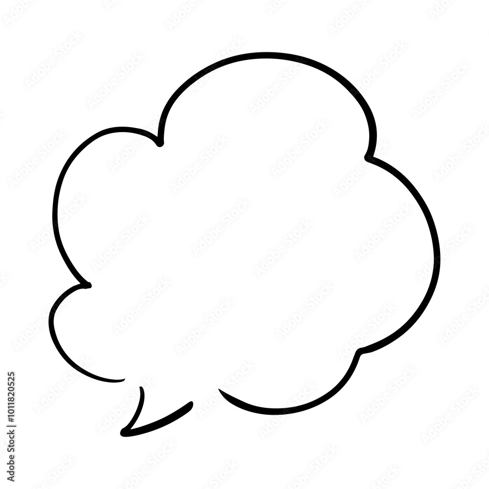 シンプルなペンの手書き吹き出し ベクター シンプルなペンの手書き吹き出し ベクター