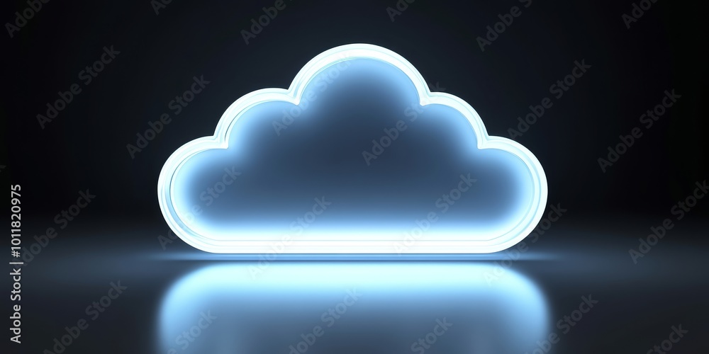Cloud Data Migration: Create an image showcasing the migration of data to a cloud environment, with visual indicators of data security and accessibility during the proces
