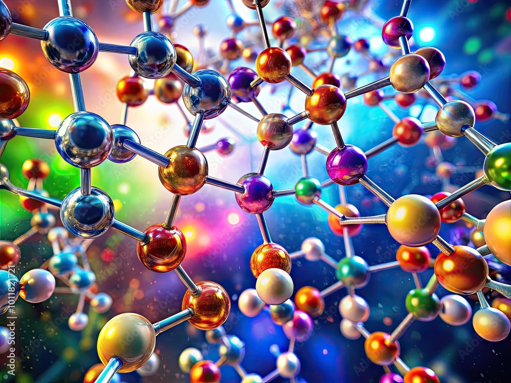 Advanced 3D Rendering of Molecular Structures Showcasing Scientific Innovation and Discovery Concepts Advanced 3D Rendering of Molecular Structures Showcasing Scientific Innovation and Discovery Concepts