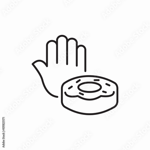 no sugar icon sign vector