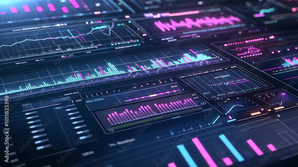 Futuristic Economic Data Flow Futuristic Economic Data Flow