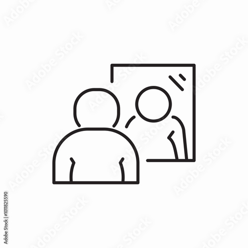 self awareness icon sign vector