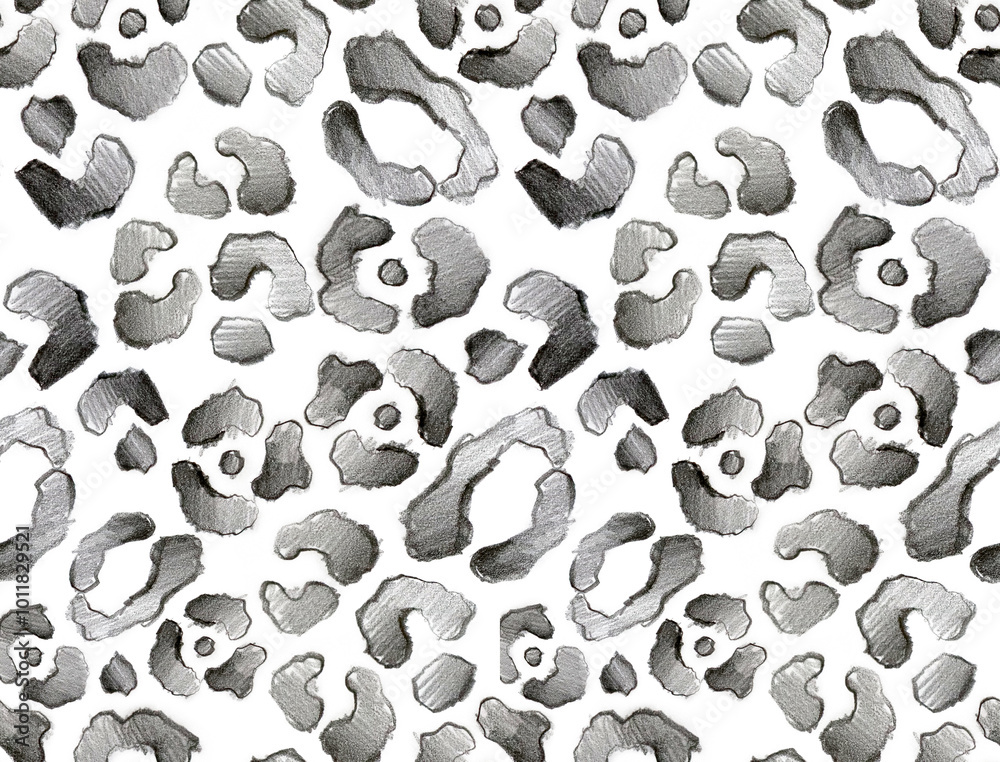 Fototapeta premium Leopard and zebra pattern design, illustration background, Abstract scribble zebra pattern.