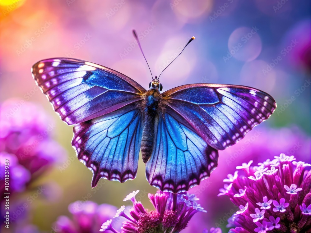 Aesthetic Purple Butterfly on Flower with Soft Focus and Dreamy Background for Nature Lovers Aesthetic Purple Butterfly on Flower with Soft Focus and Dreamy Background for Nature Lovers