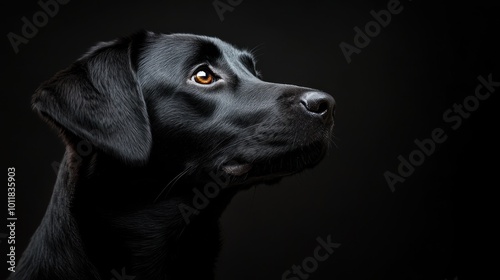 Wallpaper Mural Black Labrador Portrait Torontodigital.ca