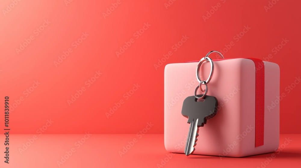 Personalized Keychain with Initials in Simple Design Personalized Keychain with Initials in Simple Design