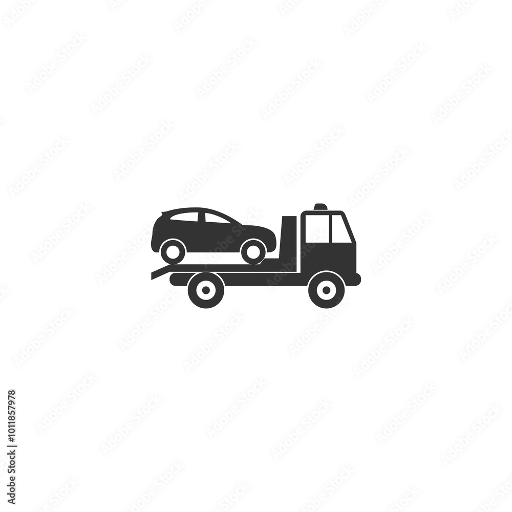 Fototapeta premium Car tow icon isolated on transparent background