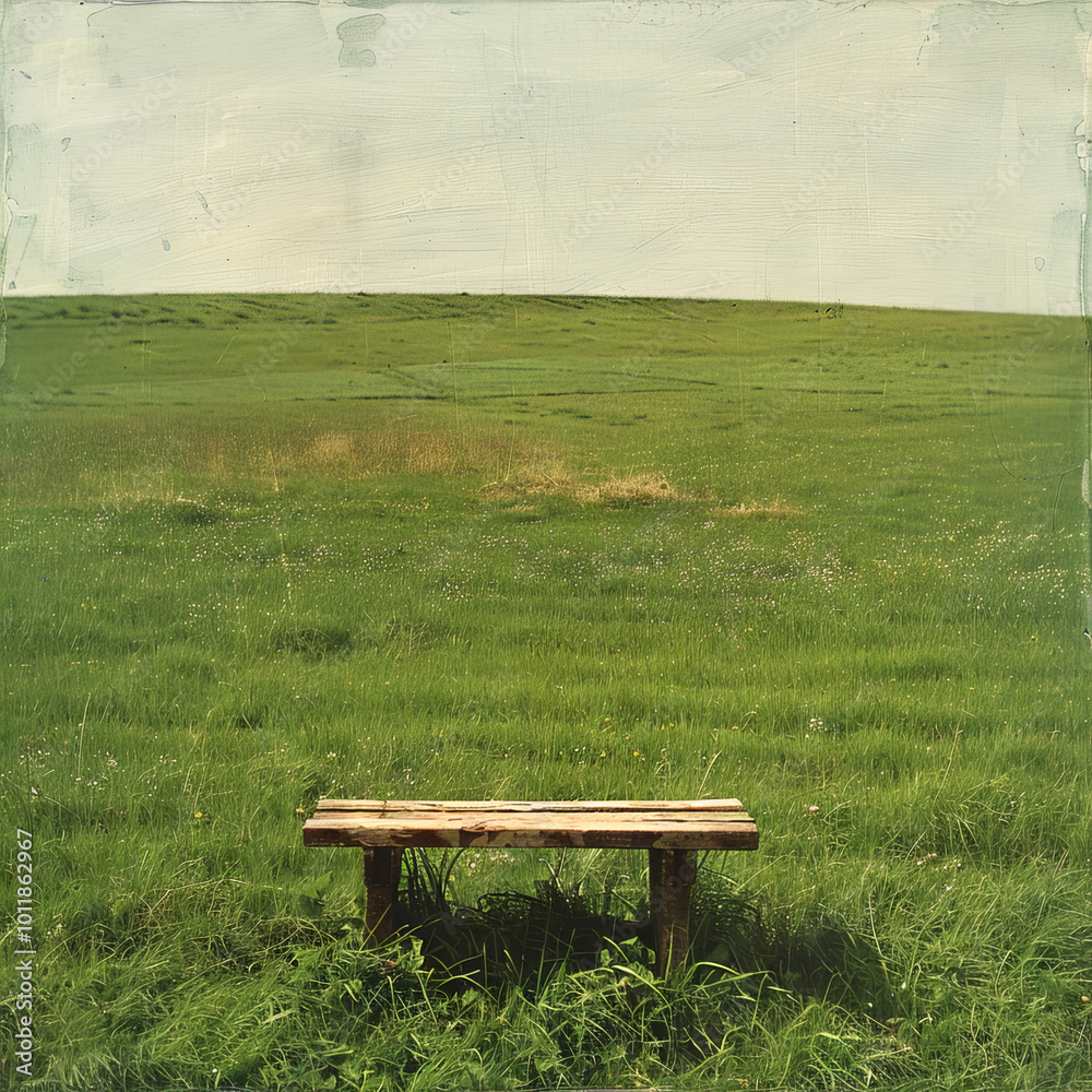 a small wooden bench of milk producer worm's eye a small wooden bench of milk producer worm's eye