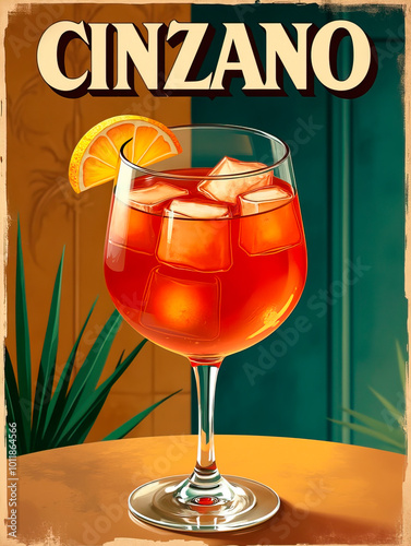 Cinzano vintage poster