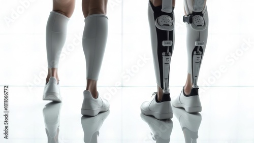 Robotic prostheses for people. photo