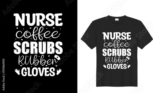 nurse coffee t shirt design