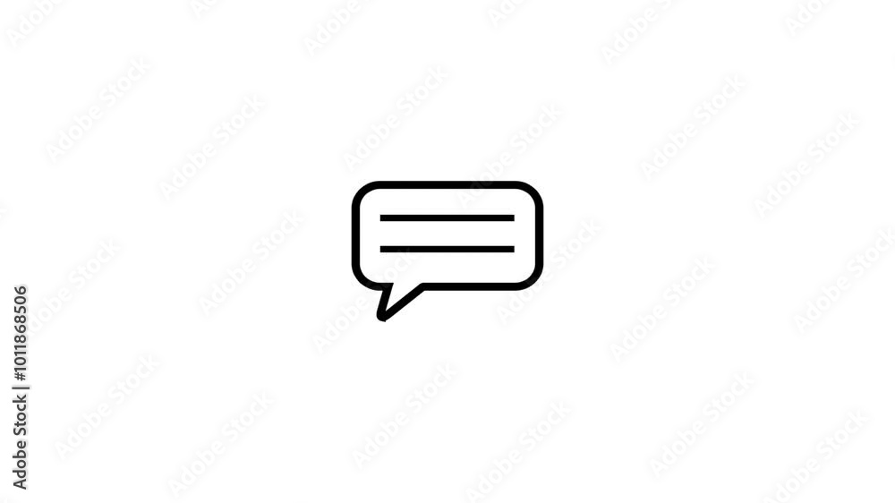 massages Social Media icon. massage icon animation. massages Social Media icon. massage icon animation.