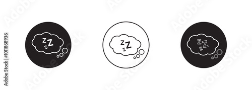 Sleep Zzz Icon, Sleep Zzz Sign