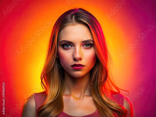 Beautiful Orange and Pink Gradient Background for Creative and Artistic Design Projects and Uses