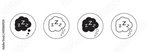 Sleep Zzz Icon, Sleep Zzz Sign