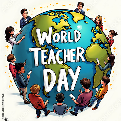 world teacher day illustration photo